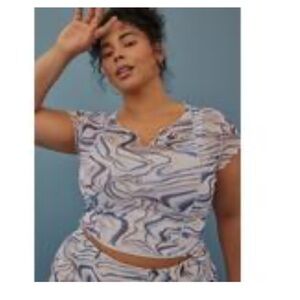 Torrid Printed Sheer Top